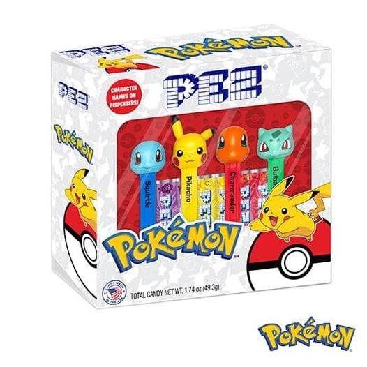 

PEZ CANDY POKEMON GIFT SET - SQUIRTLE, PIKACHU, CHARMANDER, BULBASAUR