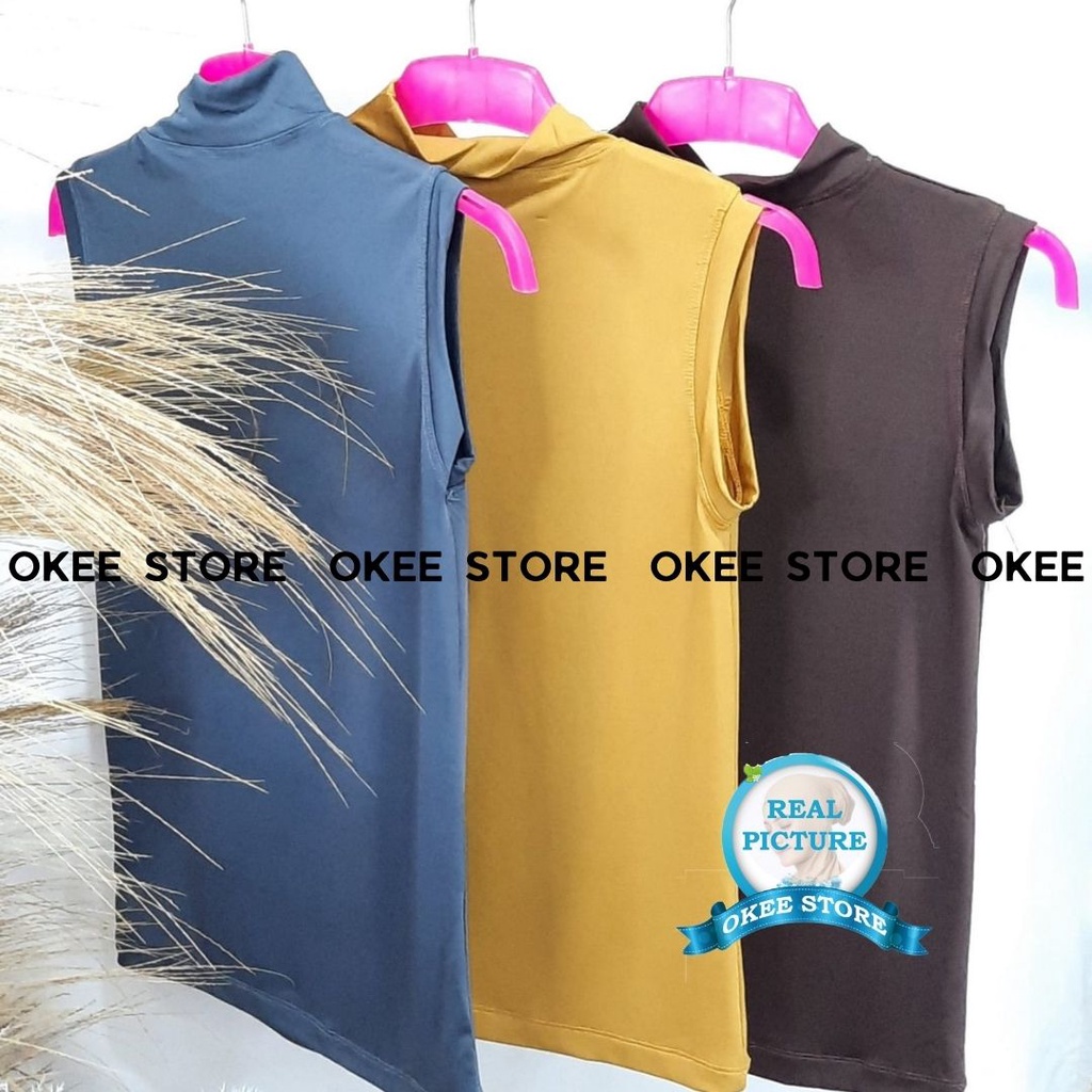 DALAMAN BAJU MANSET OBLONG BAHAN SPANDEK OKEESTORE / BAJU MANSET TANPA LENGAN / MANSET OBLONG / BAJU MANSET SPANDEK YUKENSI