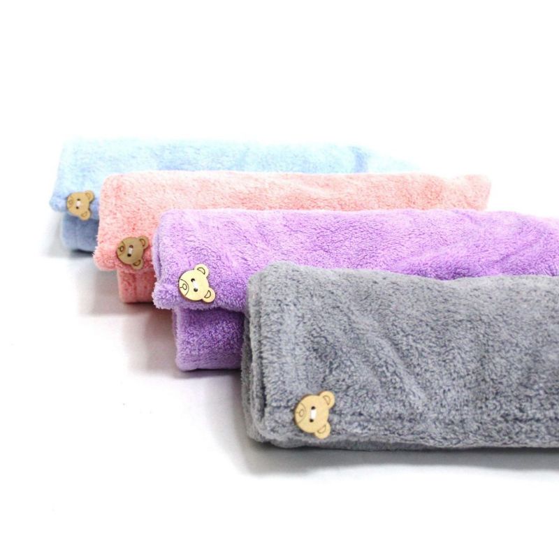 Hair Wrap Towel Handuk Pengering Rambut Microfiber Cepat Kering