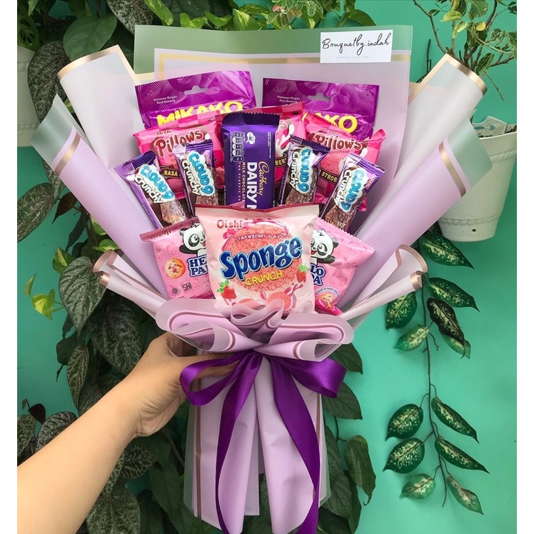 Bucket snack ungu pink