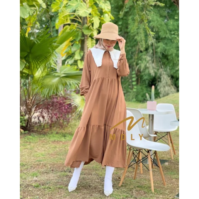 GAMIS WANITA TRENDY TERBARU MAURA MIDI DRESS BY MDLY