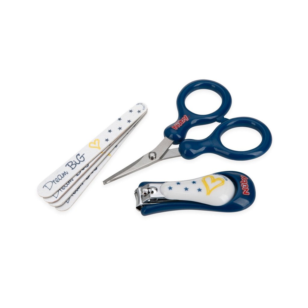 Nuby Nail Care Set / Set Gunting Kuku Bayi Newborn 0m+ (Tersedia varian warna)