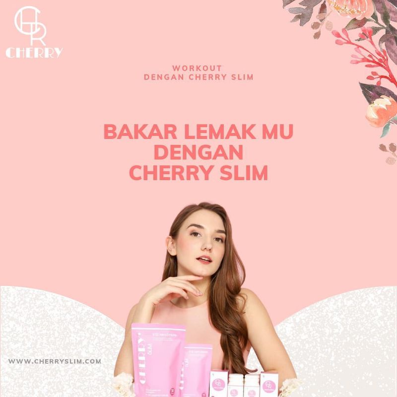 Diet Herbal CHERRY FAST SLIM Paket Teh & Kapsul 30Hari