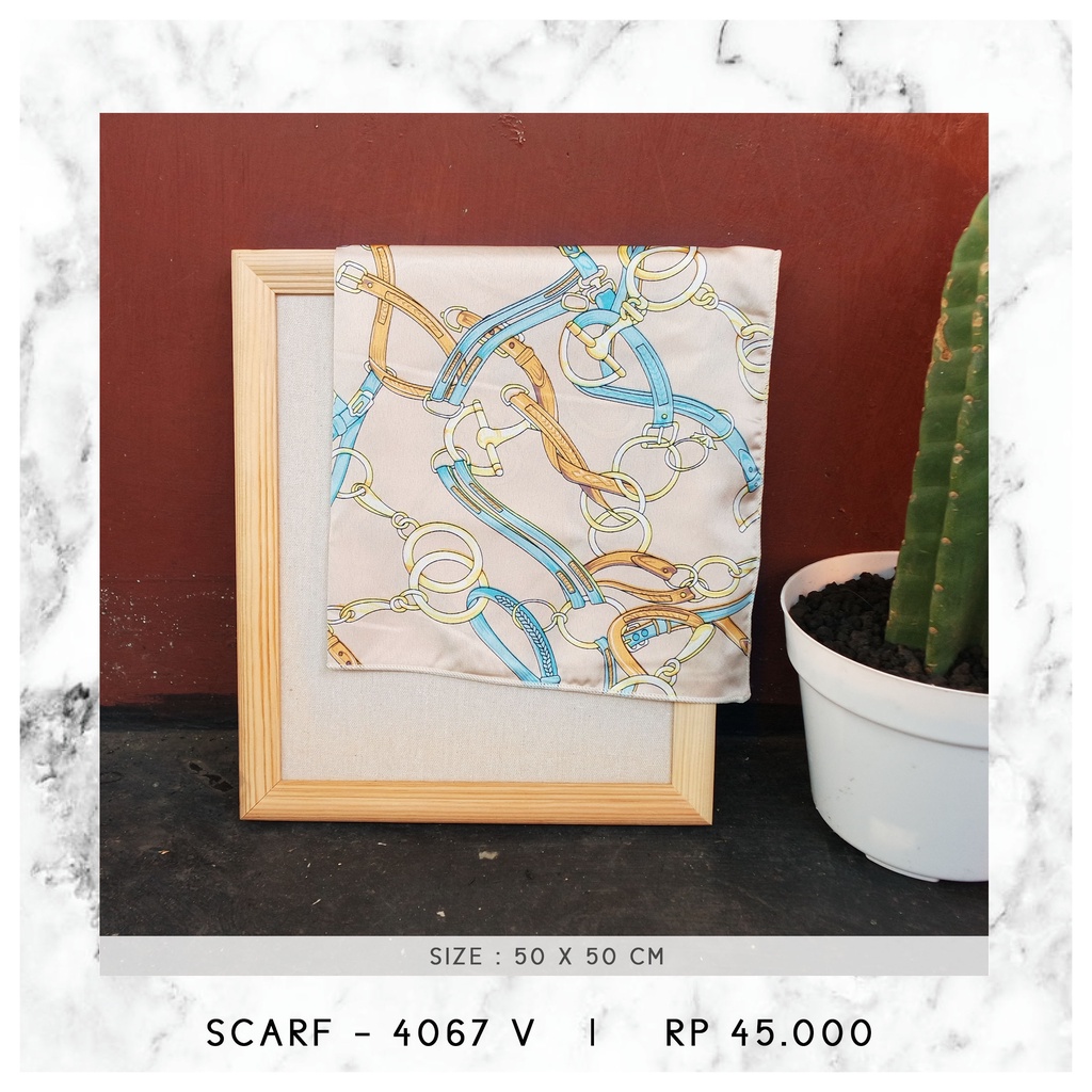 NECK SCARF / SYAL KOREA / SCARF PATTERN (SIZE 50 X 50 CM) - 3889 / 4067-4067 V