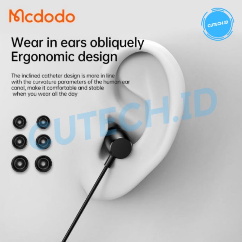 MCDODO HANDSFREE HEADSET EARPHONE TYPE C DIGITAL DEEP BASS HP-105