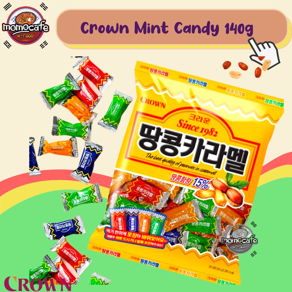 

Crown Peanut Caramel Candy - Kembang Gula Rasa Kacang Karamel 120gr