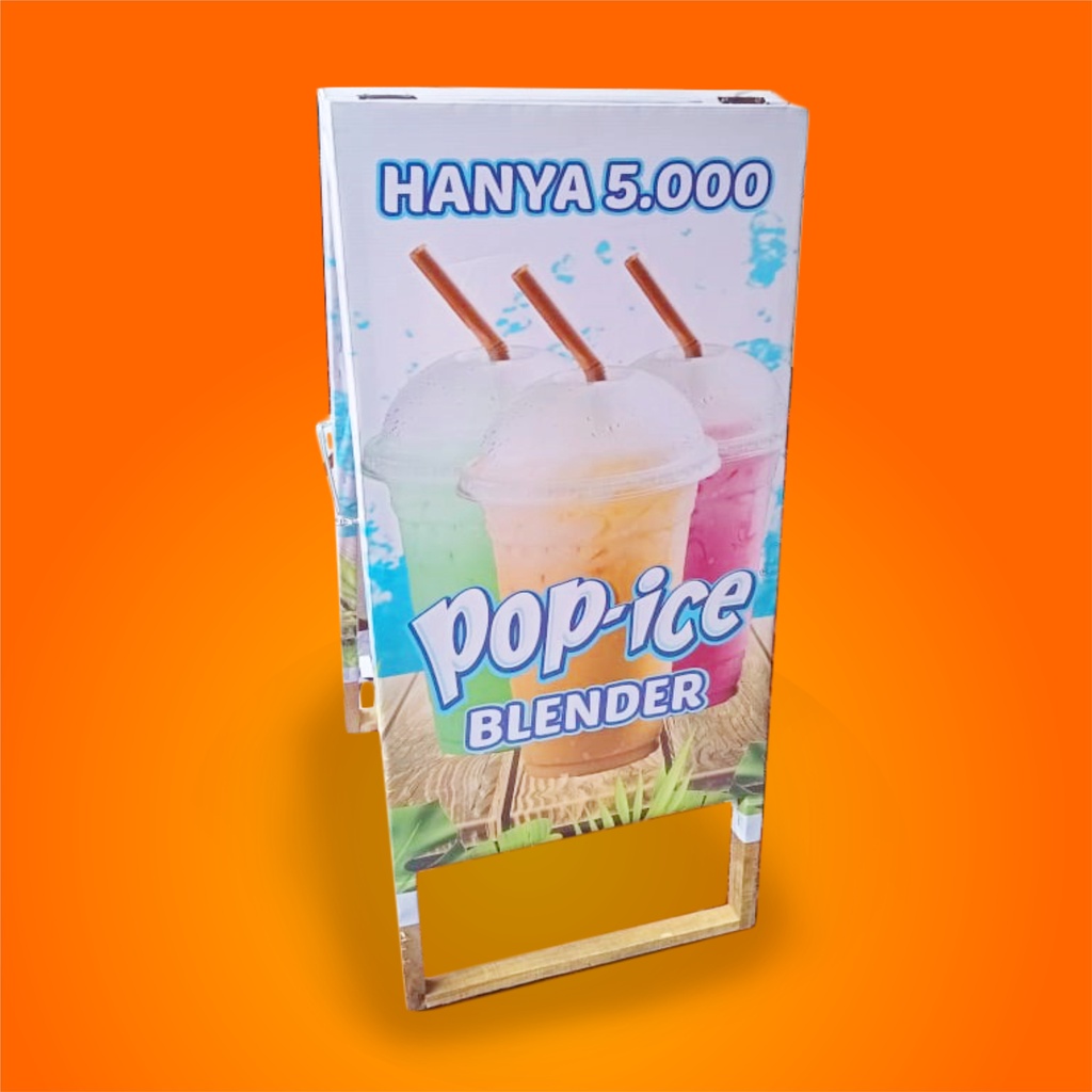 

Standing Spanduk Banner Pop Ice Blender