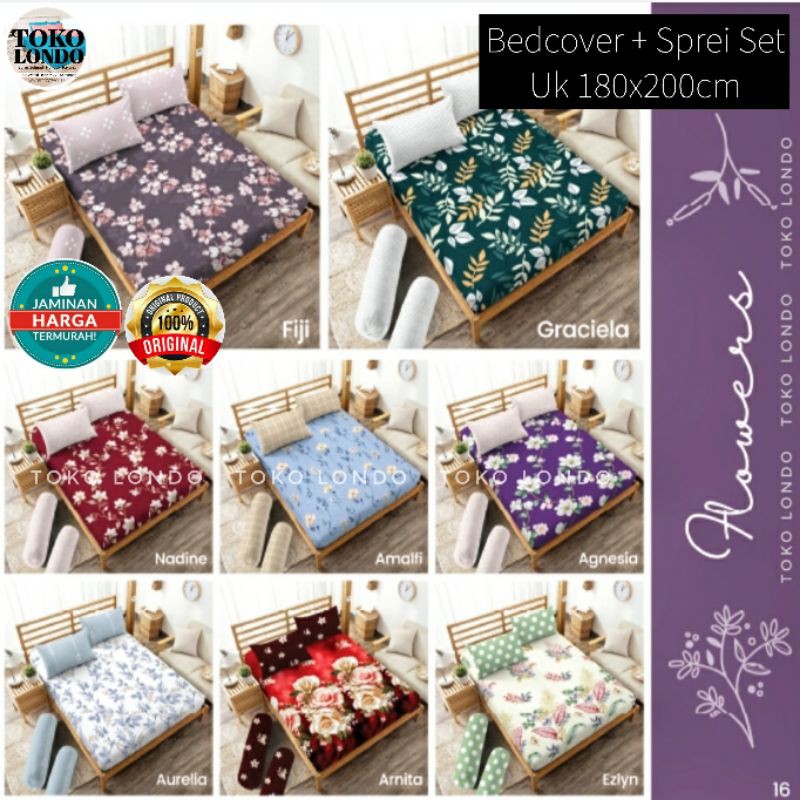 T30 BC Bedcover Set Kintakun DLUXE DELUXE FLAT Set Uk 180 180x200 T30 Ariadra Atarya Candramawa Gian Kartika Kezia Nurmala Savita Tarani Wira