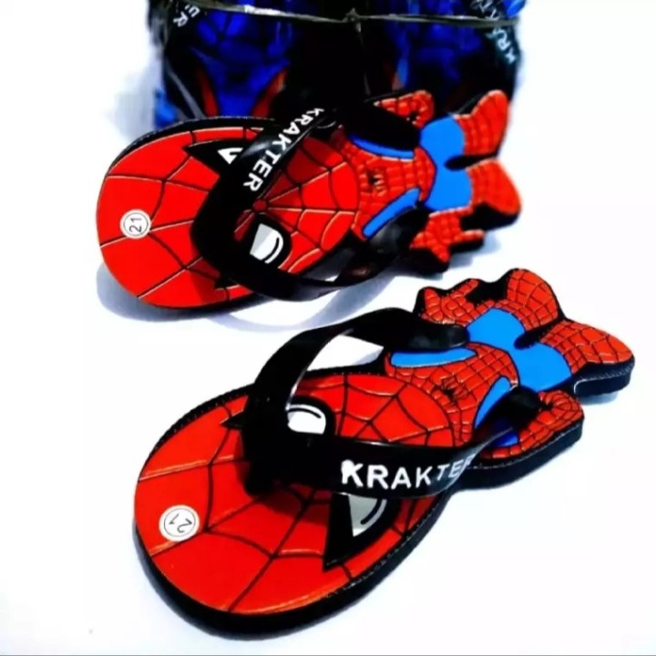 sandal anak karakter spiderman sandal anak laki laki sandal anak sancu