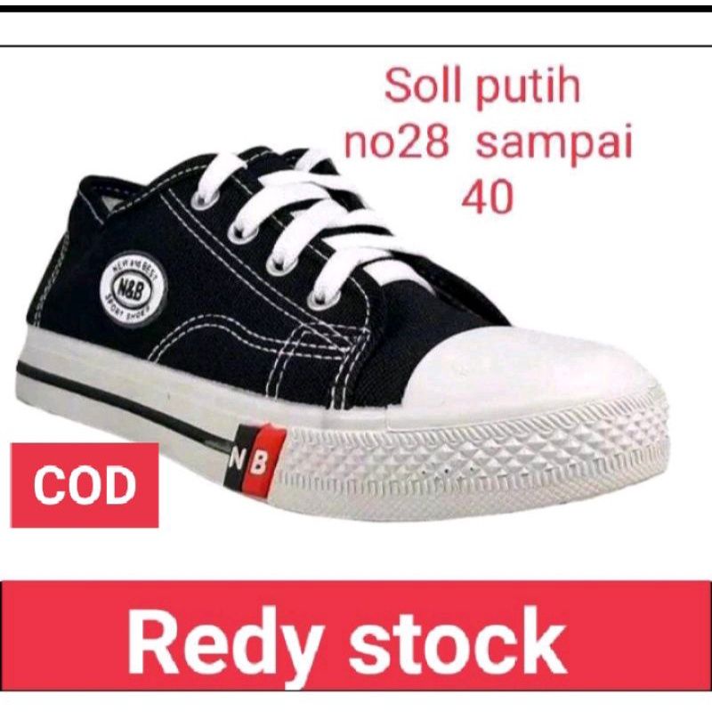 Sepatu sekolah NB pria/wanita Casual tali kanvas SD/SMP/SMA