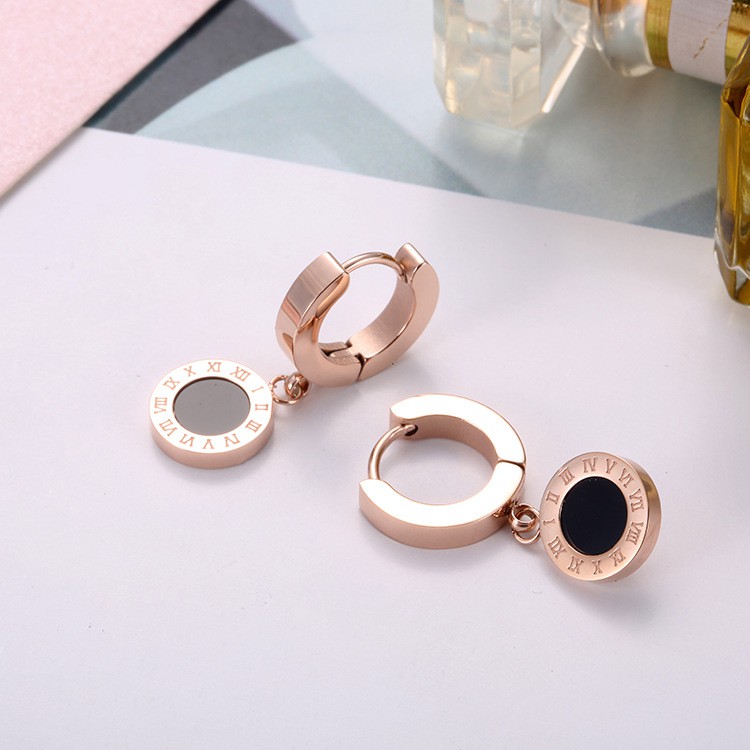 Anting hoop Wanita Titanium korea style Anti karat - ercassia