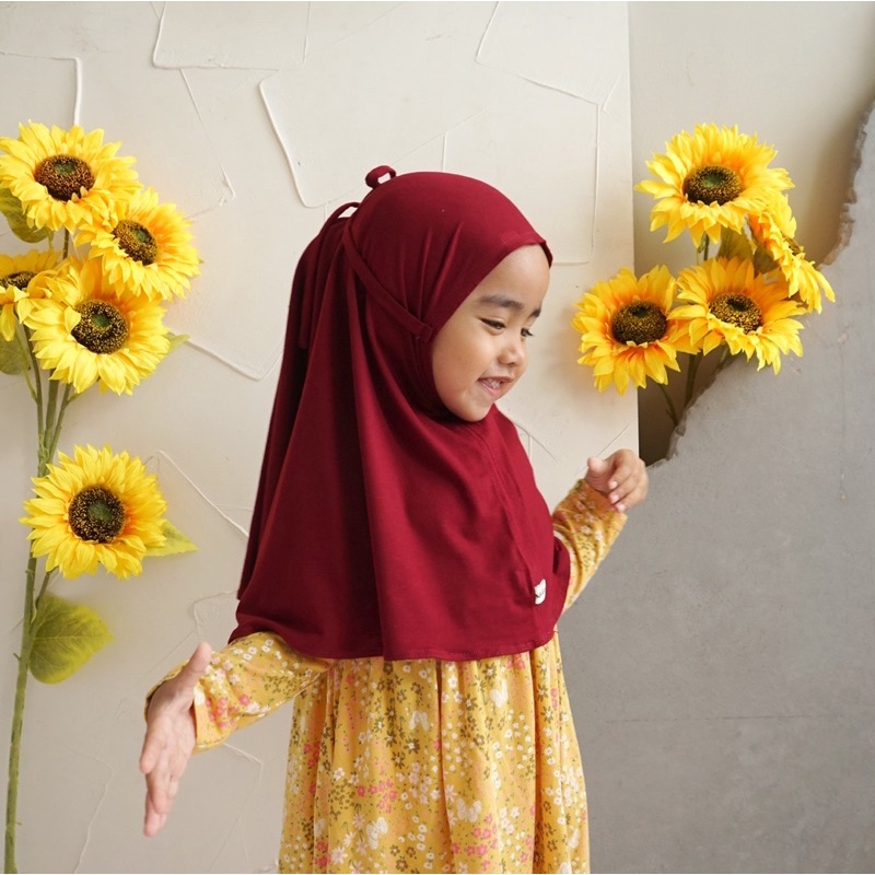 AISYAH Hijab Bergo Jilbab Instant Anak 1-9thn / Jilbab Instant Anak SDS Kids