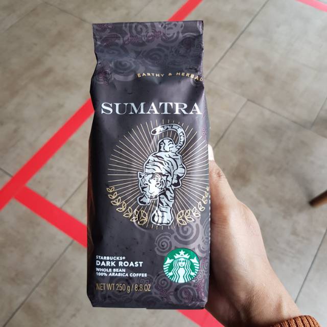 

Starbucks Kopi Whole Bean Sumatra Dark Roast 250gr