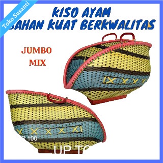 TAS KISO AYAM JAGO / TAS KISO AYAM BANGKOK / TAS AYAM ADUAN MIX BAMBU ROTAN PLASTIK FIBER SUPER JUMB