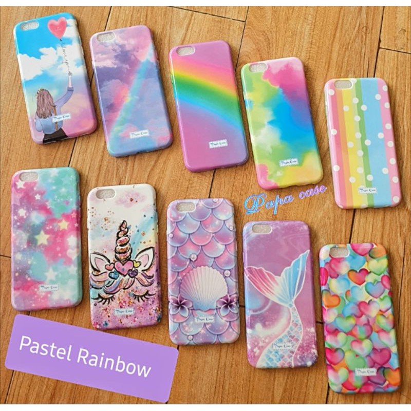 PR Softcase Pastel Rainbow Redmi 9 Redminote 9 Redminote 9pro Realme 5 vivo S1pro