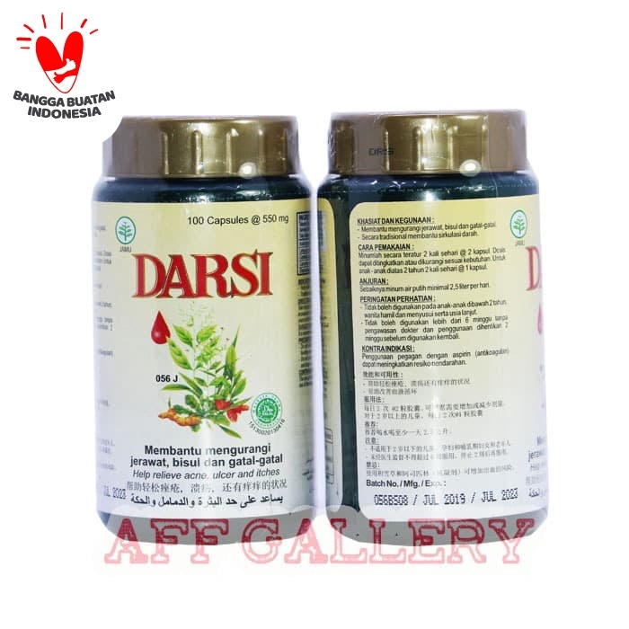 DARSI KAPSUL, Membersihkan Darah, Anti Alergi