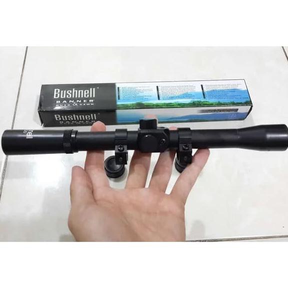 TELESKOP BUSHNELL 4X20 / TEROPONG SENAPAN BUSHNELL 4X20 / BUSHNEL 4X20
