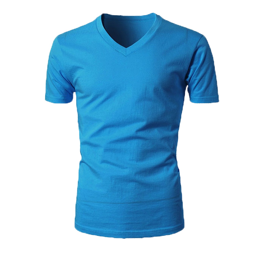 KATUN ASLI Agree Kaos Oblong Pria Leher V Art SG SA 007 T-Shirt Sport Cowok V-Neck Polos