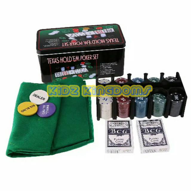 Texas Poker Chip Set - Poker Chip isi 200 pcs