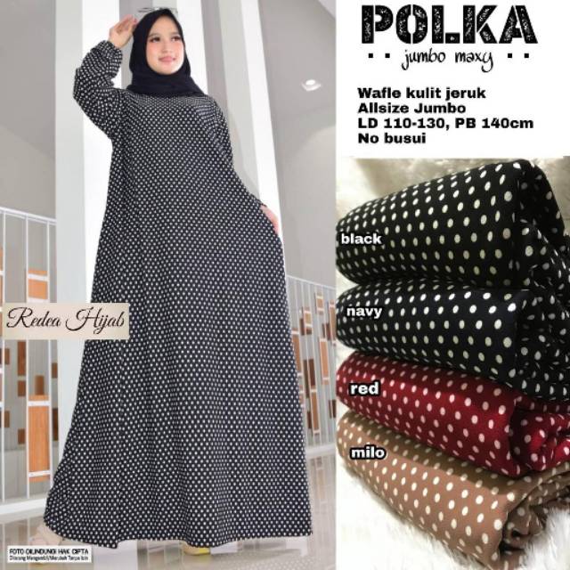 Gamis "Polka jumbo maxy" by redea