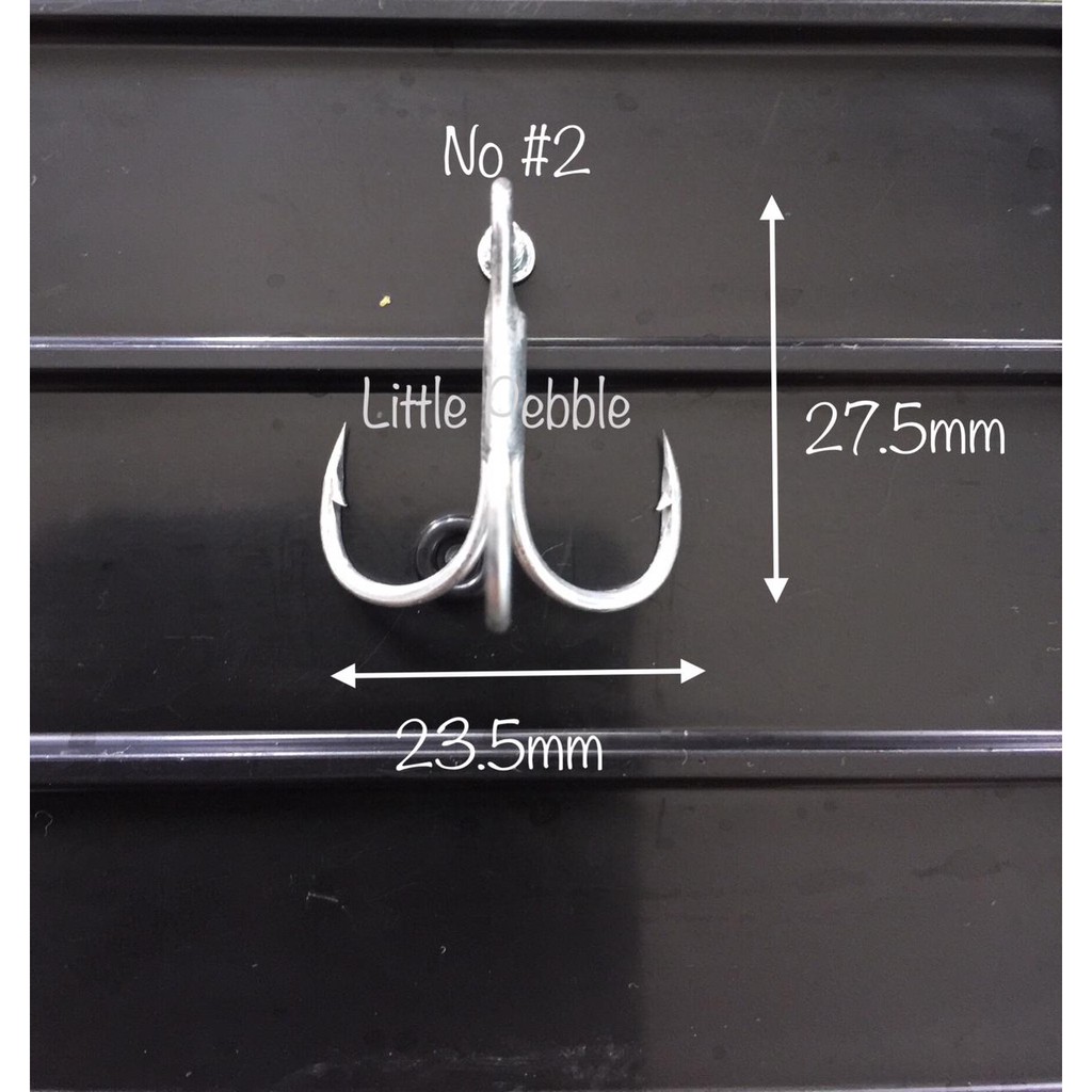 FH051 Bulat Treble Fishing Hook Three Hook Trebel Kail Pancing