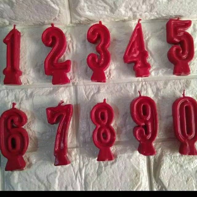 LILIN ANGKA 1 2 3 4 5 6 7 8 9 0 ULANG TAHUN - LILIN ULANG TAHUN ANAK