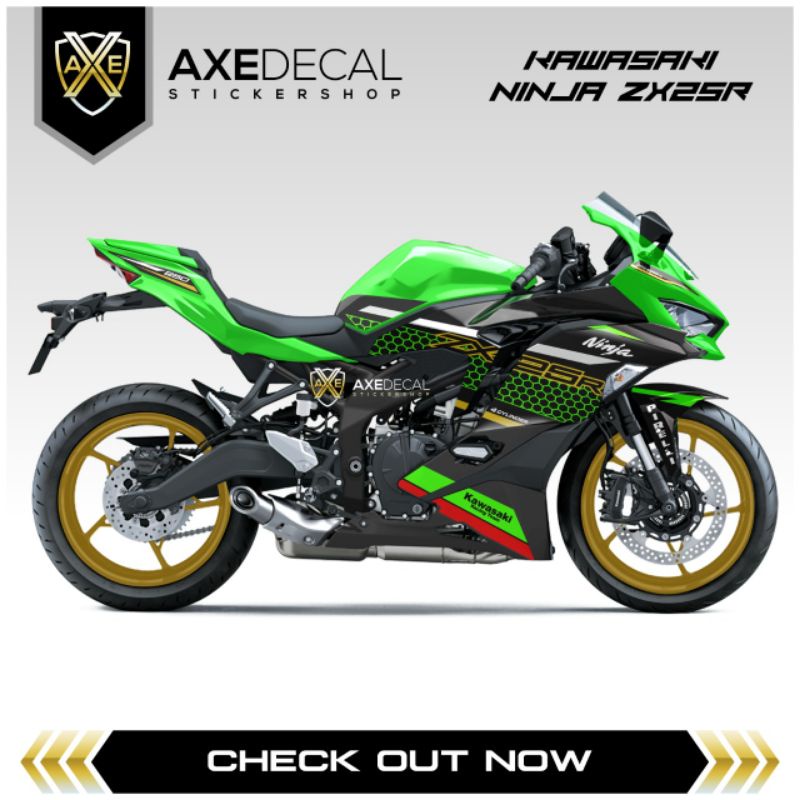Decal Striping Kawasaki Ninja ZX25R KRT / Sticker Motor Ninja Zx 25 R / Stiker Ninja