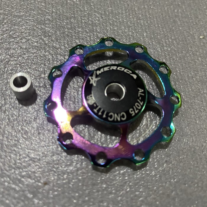 Pulley RD MERROCA Bearing 11T Rainbow colourfull CNC