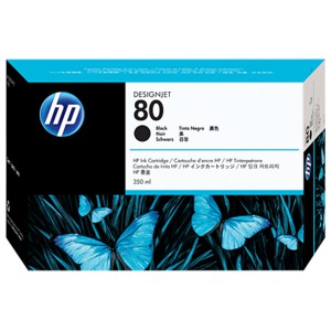 Tinta HP 80 350-ml Black DesignJet Ink Cartridge (C4871A) Original