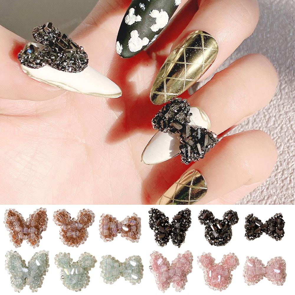 Mxbeauty 1Pc Ornamen Pita Charms Shiny Untuk Dekorasi Nail Art