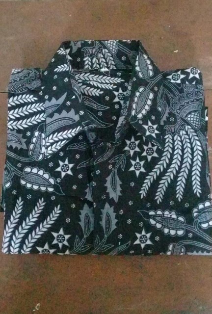 Bswart Batik Hrb026 Kenongo Hem Pendek Padi Pekalongan M L Xl Batik Pria Murah Modern Grosir