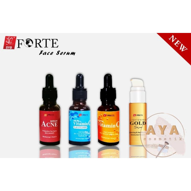 SYB Face Serum Whitening Gold / Vit C / Vit C Collagen / Anti Acne / Serum SYB Forte Glow Serum