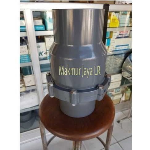 CHECK VALVE 6" 6 inch PVC Model SWING / TABOK - POLOS TANPA DRAT KDJ TAIWAN Tusen Klep Tosen Checkva