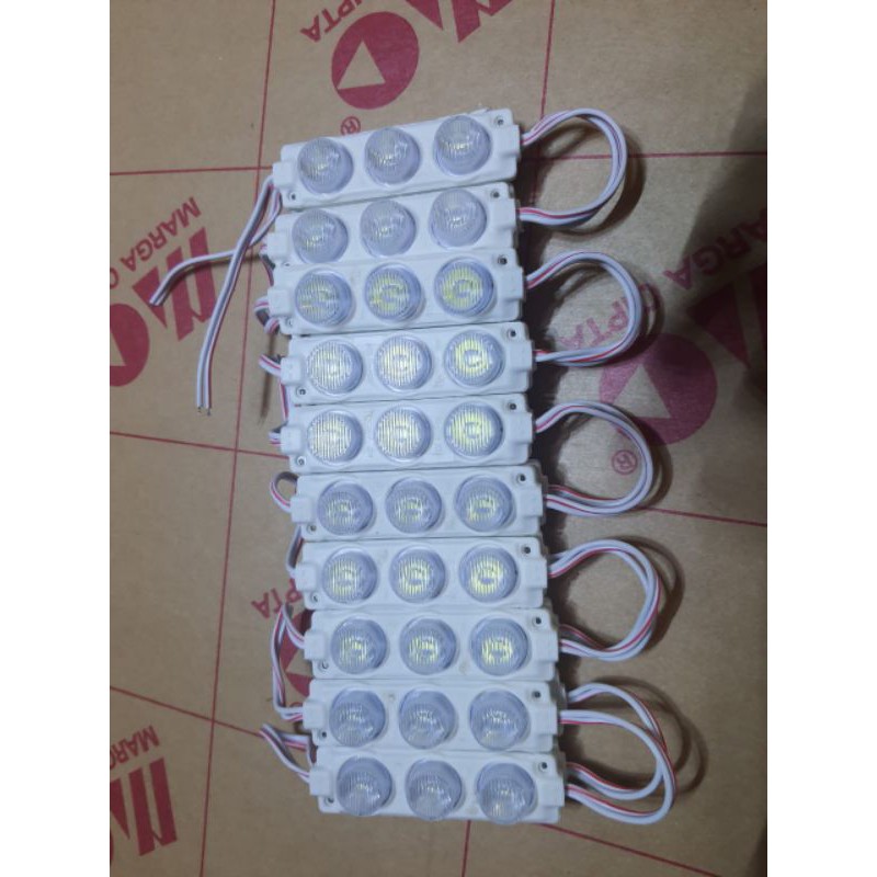 lampu led modul 3 mata 3 watt 12V putih