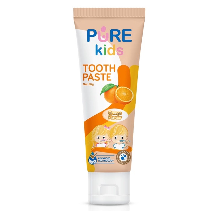 [PURE ODOL] Pure Kids Pasta Gigi Tooth Paste - Toothpaste Odol Strawberry / Banana 50gr