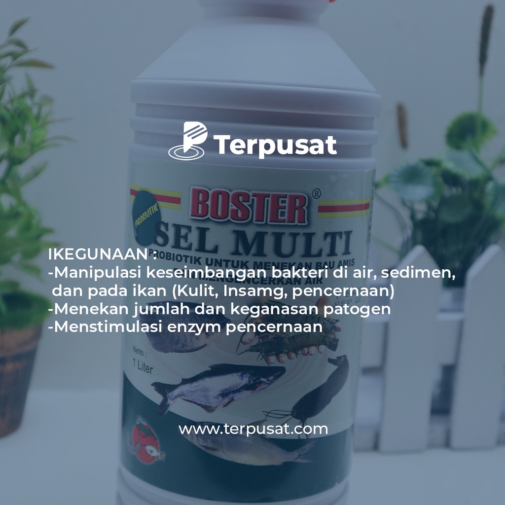 Image of Boster Sel Multi 1 Liter Obat ikan Probiotik Mencegah Bau Amis #5