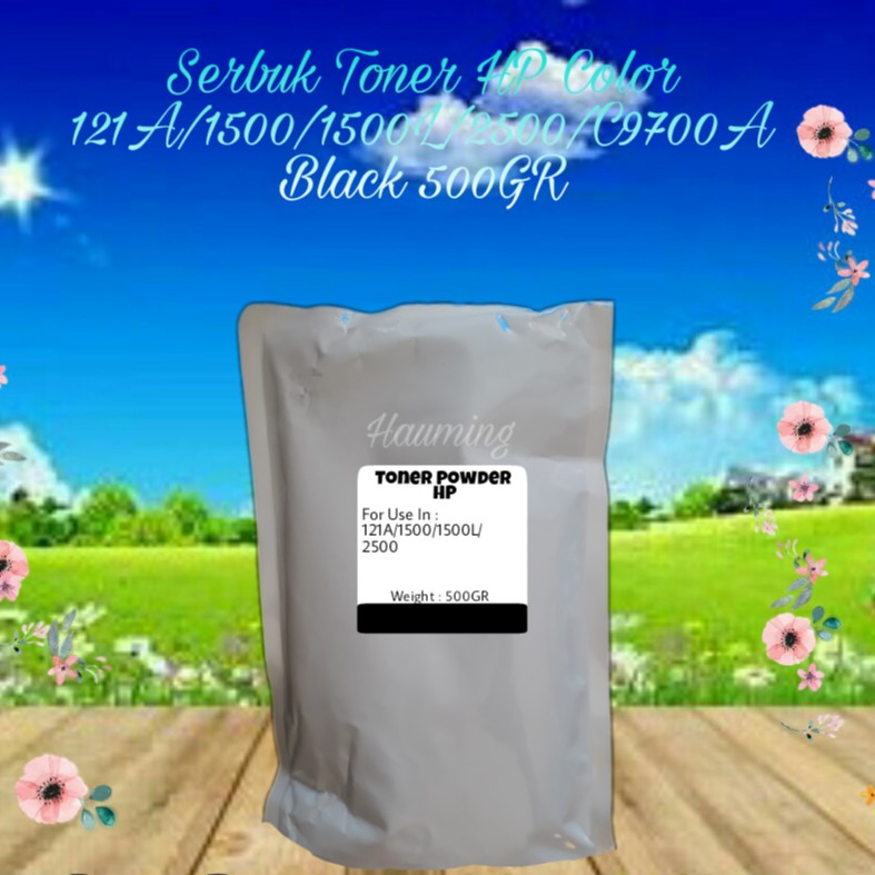 Serbuk Toner Color HP 121A For Use LaserJet 1500 1500LXI 2500 2500LSE C9704A C9700A Black 500gr