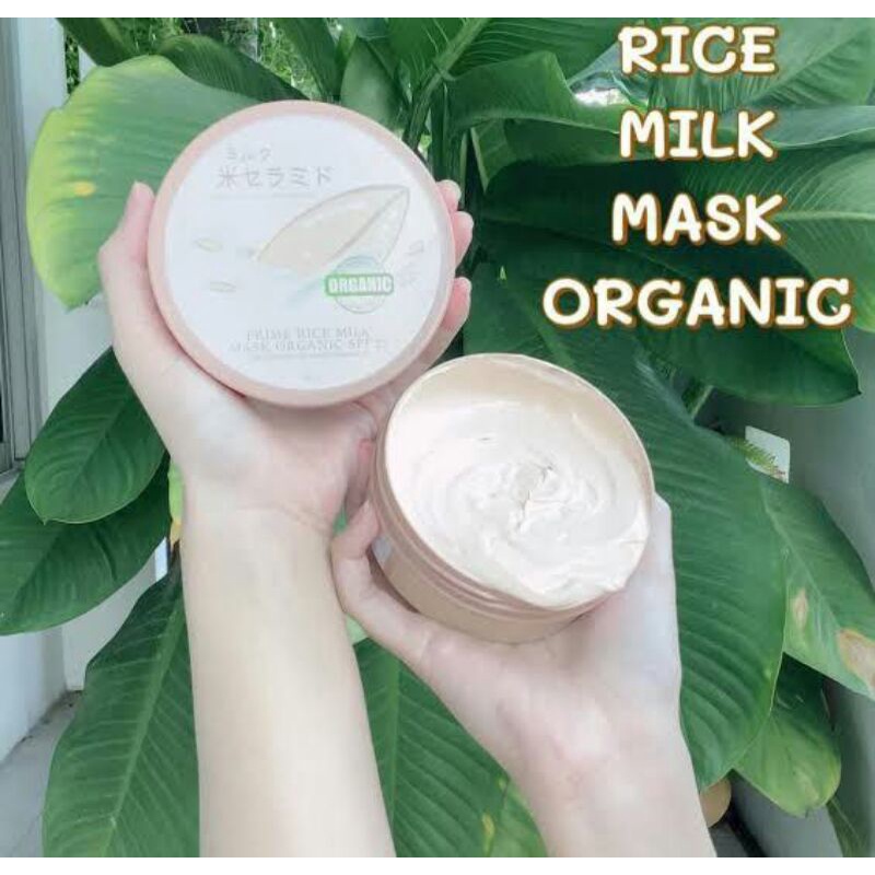 Rice Milk Mask Organic (FDA Thailand) FREE MASKER WAJAH