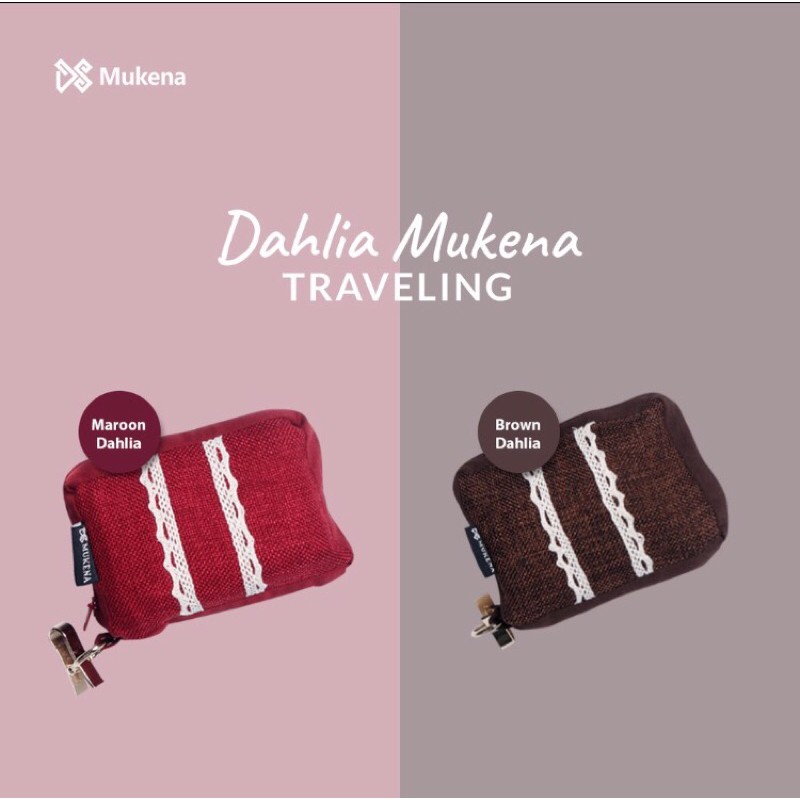 MUKENA TRAVELING MINI TERKECIL-DAHLIA A/B case rami/ MUKENA TRAVEL/MUKENA MURI/MUKENA MINI/MUKENA