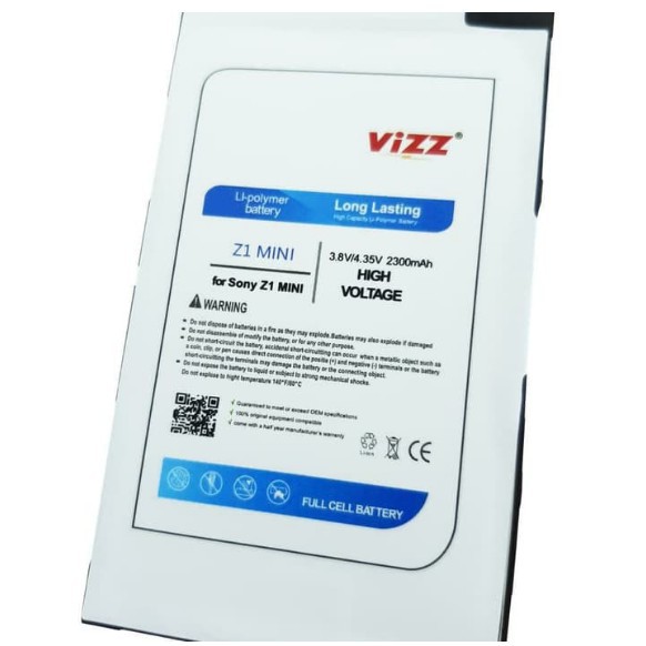 Vizz Batre Baterai Vizz Sony Xperia Z1 mini COMPACT D5503 Z2 A2 DOCOMO SO-04F LIS1529ERPC