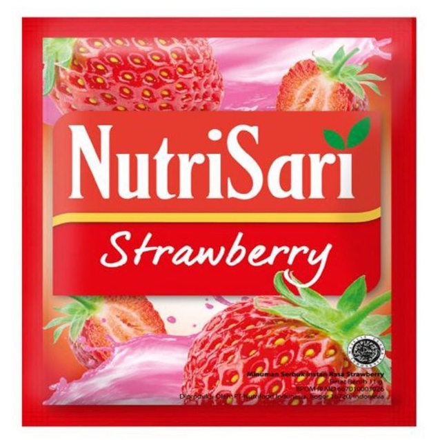 

Nutrisari Strawberry Minuman bubuk instan per 10 sashet 10sashet / 1 renteng