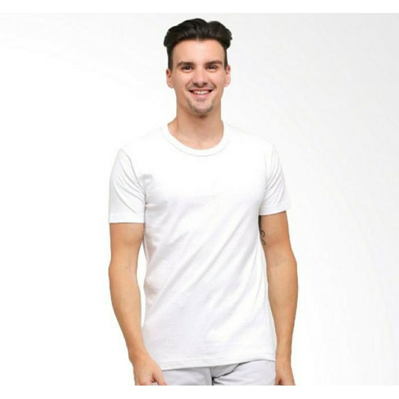 Oblong GTMan GTS01 TSGV01 Kaos GTS TSGV Round V Neck Hitam Putih Original Adem Lembut