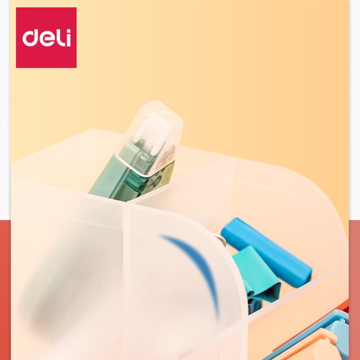 

Bergaransi Deli 8932 Pen Holder Tempat Alat Tulis Transparan 5 Slot - [1 Pc] Limited
