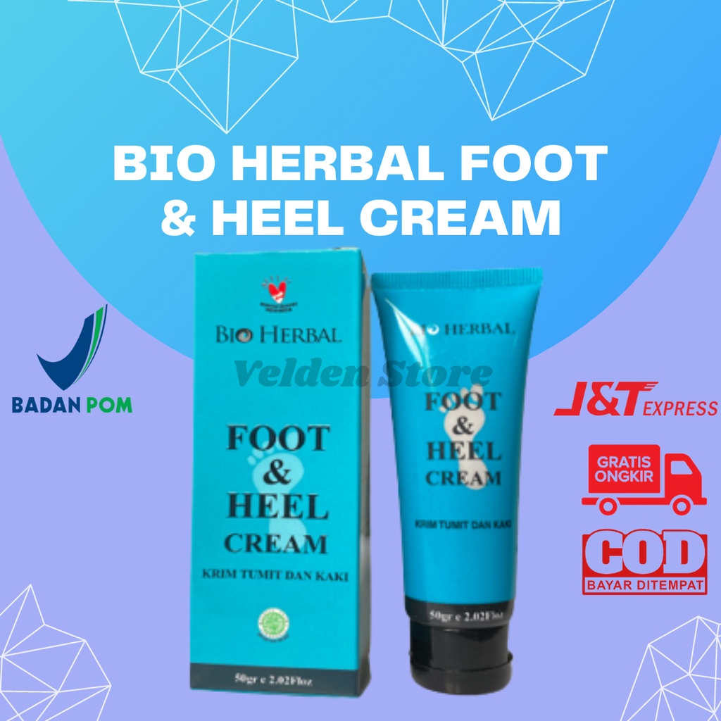 Bio Herbal Foot &amp; Heel Cream / Foot Cream Kaki Pecah Pecah, Kapalan Dan Kering Penghalus Tumit Kaki Ampuh Original 100% BPOM