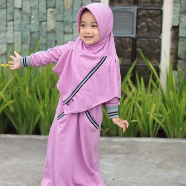 Preloved gamis sporty anak