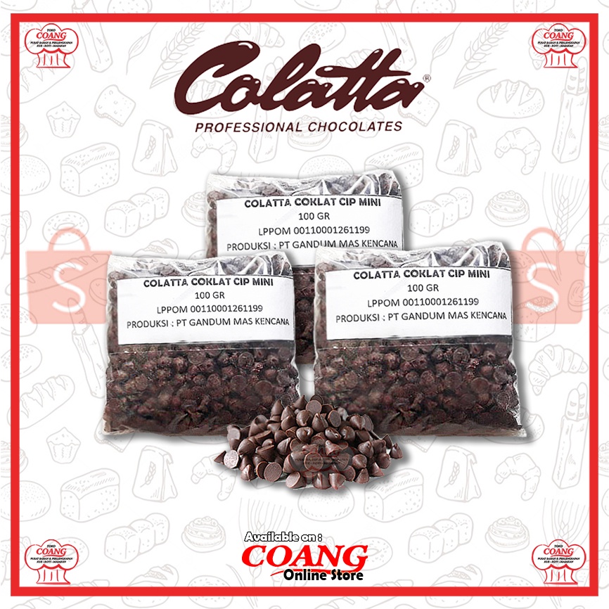 

COLATTA COKLAT CHIP KERUCUT MINI 100 GRAM