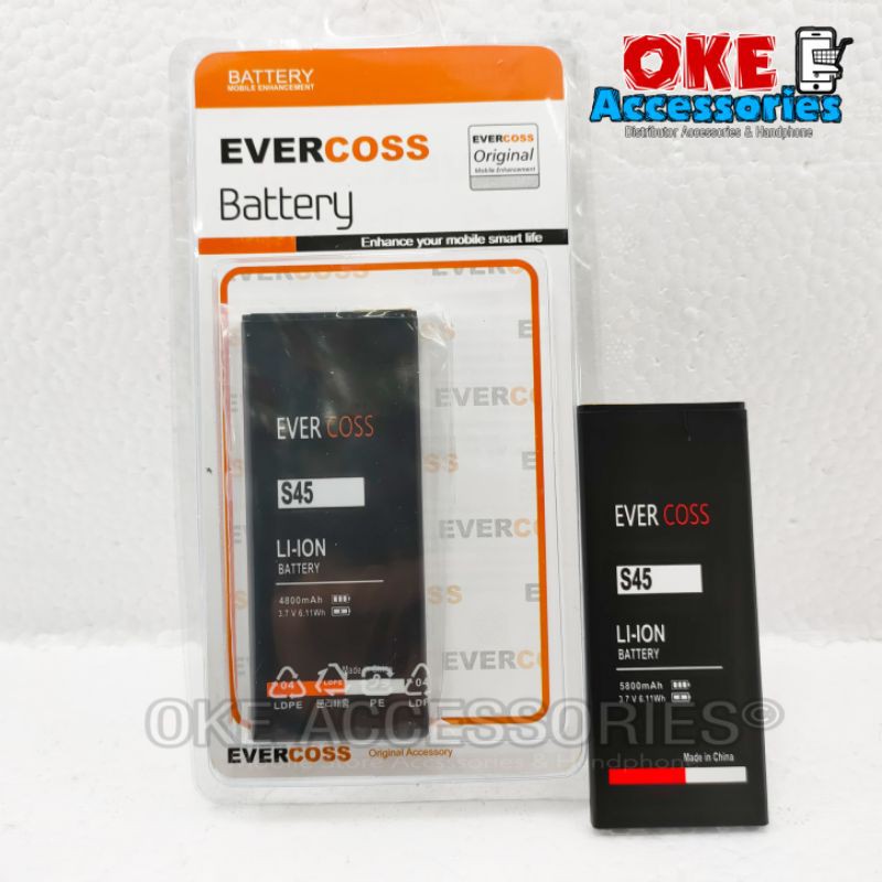 Baterai / Batre / Battery HP EVERCOSS S45