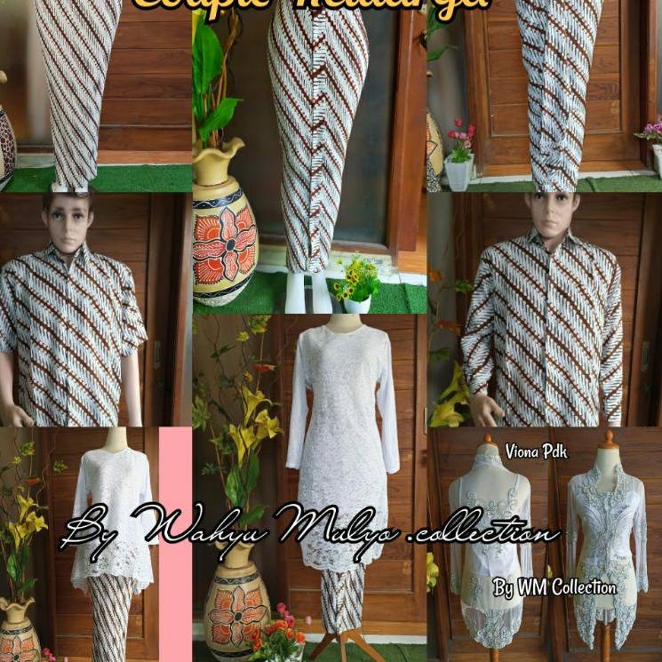Terbaru.. WM<Couple Batik Keluarga Rok Plisket Kemeja Batik  Rok Lilit  Pakaian Wanita  Tunik  Pakai