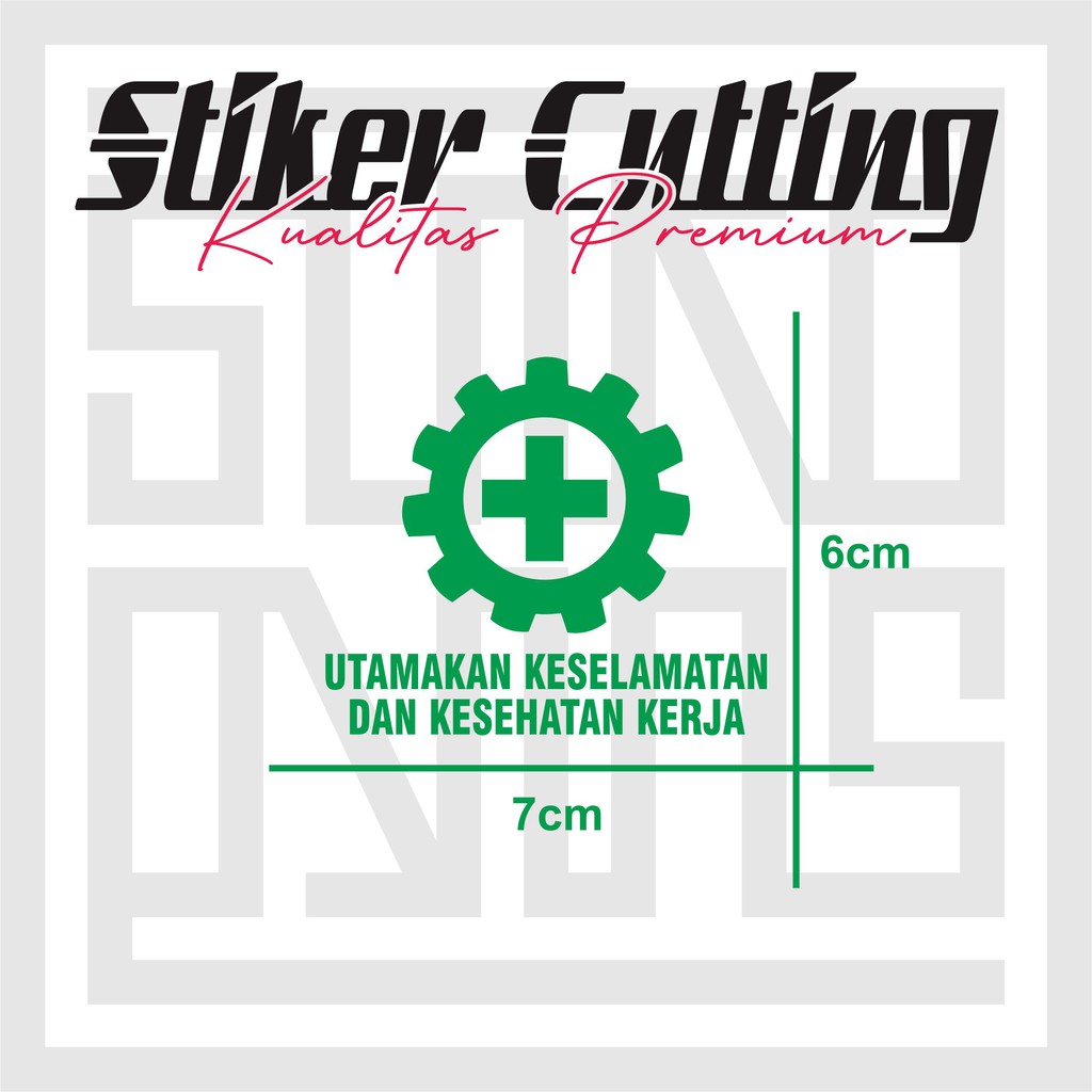 STIKER CUTTING K3 - STIKER LOGO PROYEK (TERMURAH)
