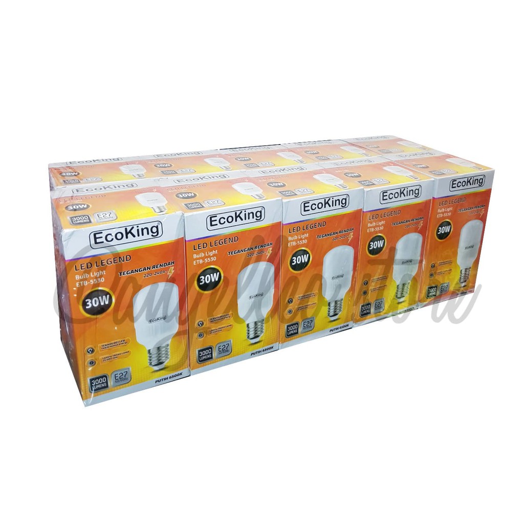 Lampu LED EcoKing JUMBO/CAPSUL ~ 30 Watt ( Paket/10pcs )